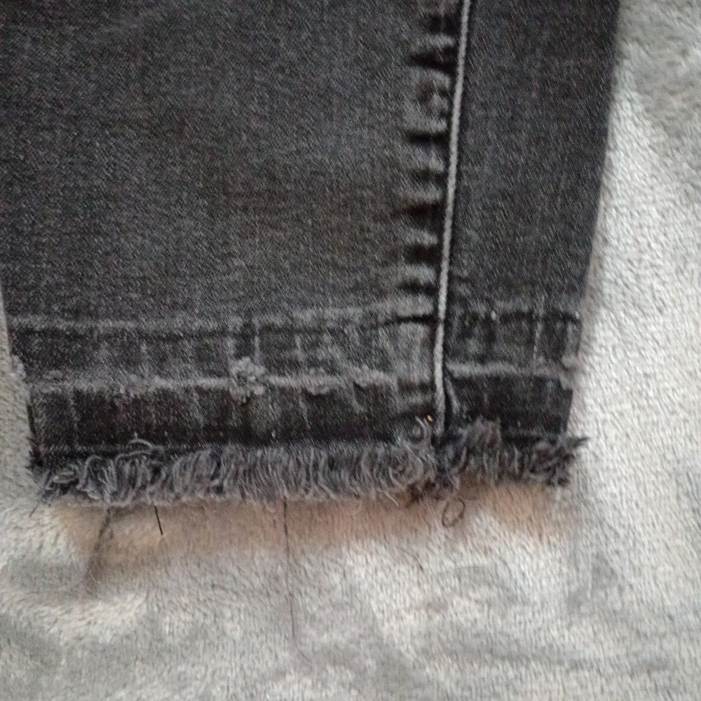 Madewell The Momjean Raney Wash‎ Knee Rip Edition Womens 27 x 24 Black High Rise